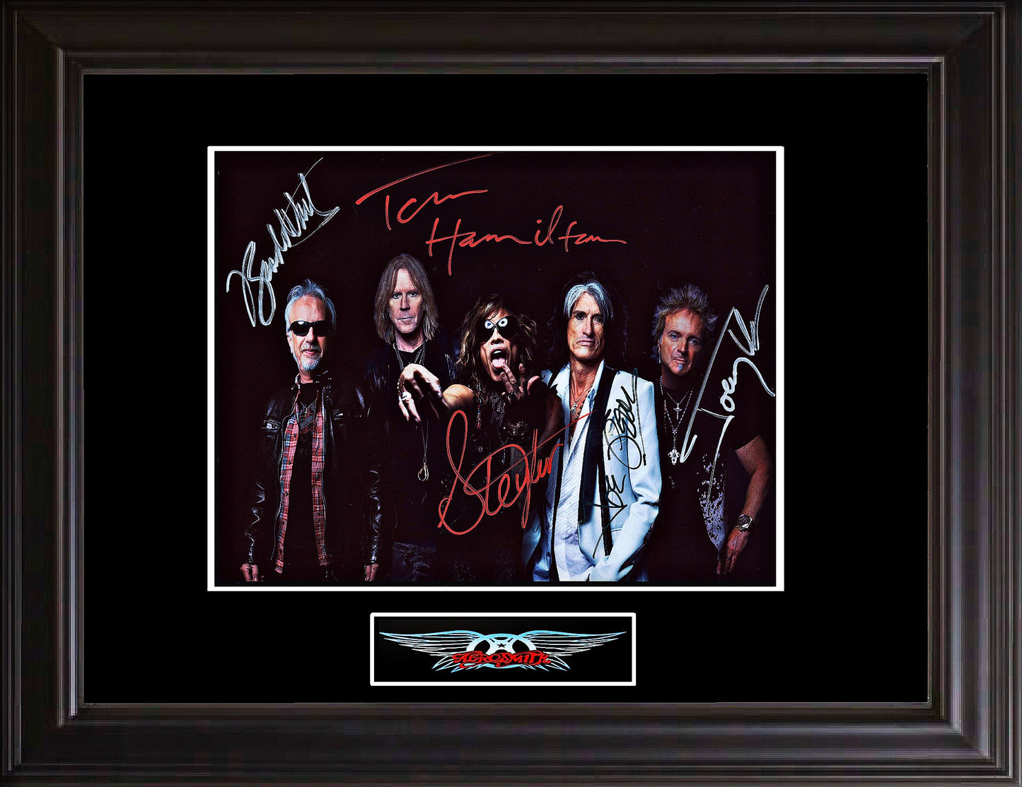 Aerosmith Autographed Photo | Professionally Framed - Zion Graphic Collectibles