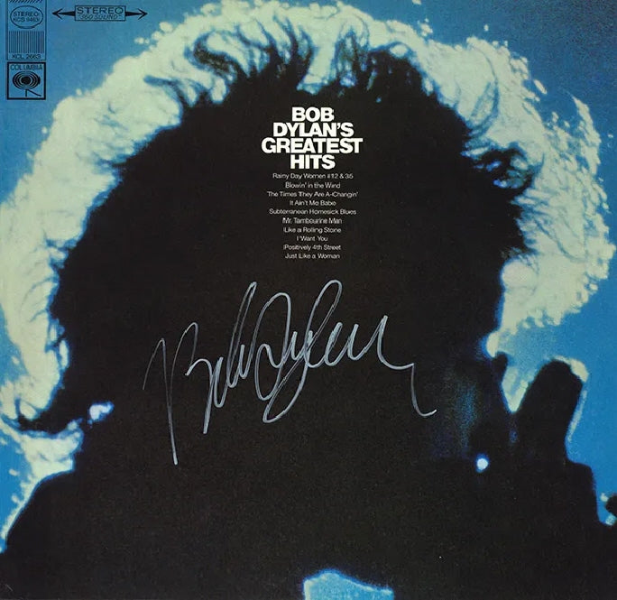 Bob Dylan Autographed LP