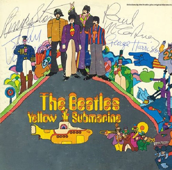 The Beatles Autographed Yellow Submarine LP - Zion Graphic Collectibles