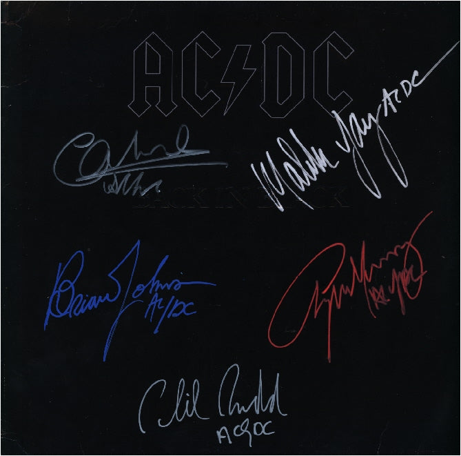 AC/DC Autographed LP "Back In Black"