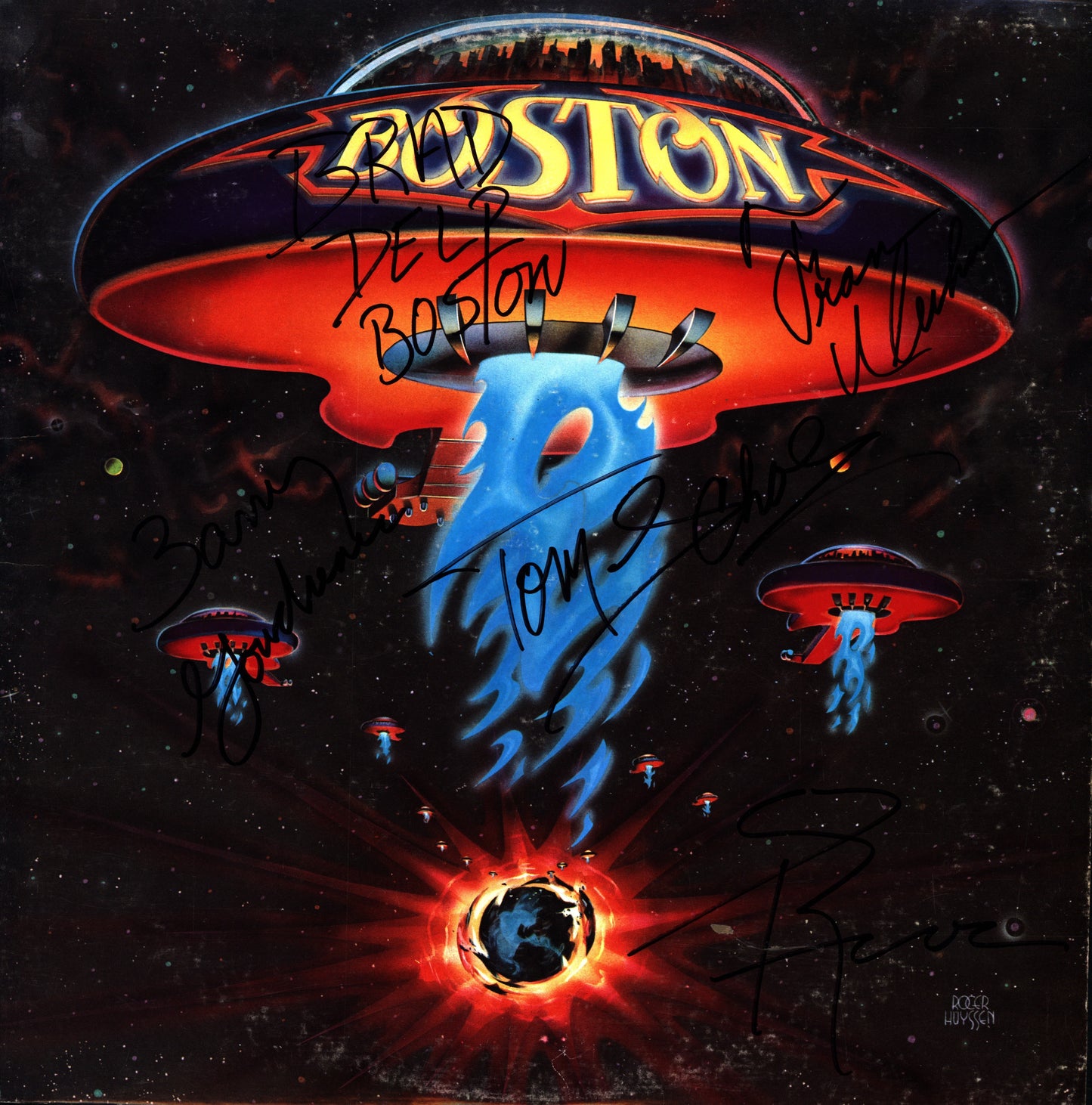 Boston Autographed LP - Zion Graphic Collectibles