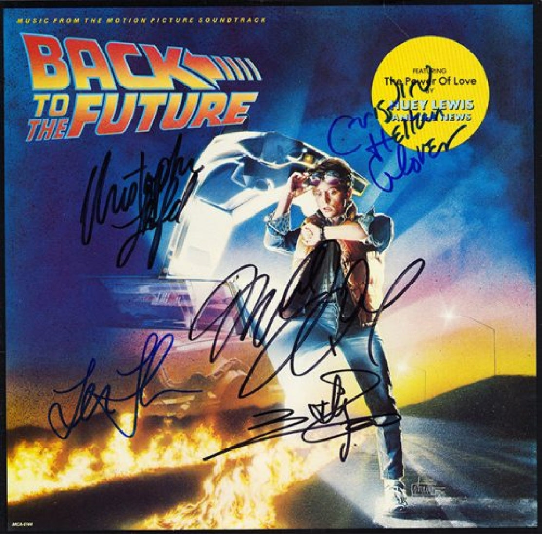 Back To The Future Cast Signed Movie Soundtrack Album