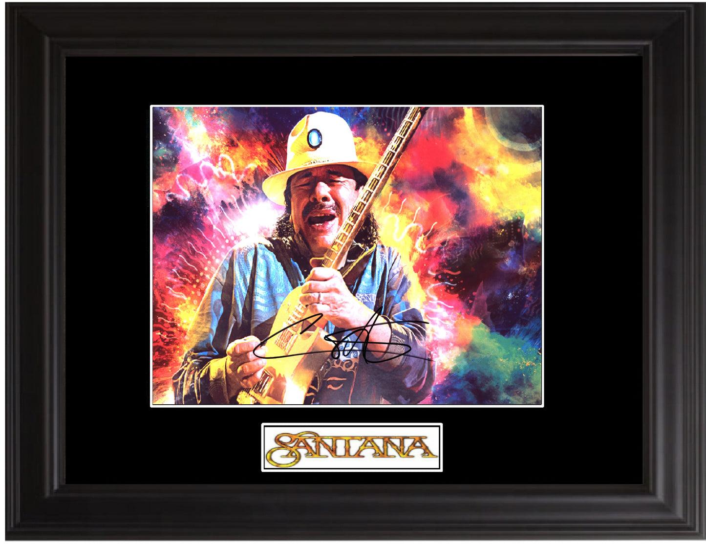 Carlos Santana Autographed Photo - Zion Graphic Collectibles