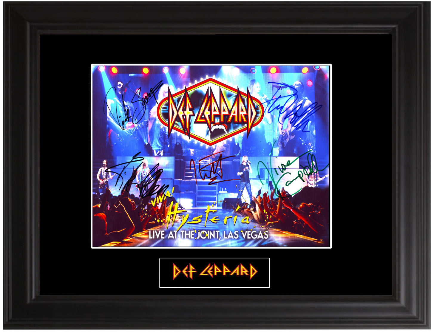 Def Leppard Autograph Photo - Zion Graphic Collectibles