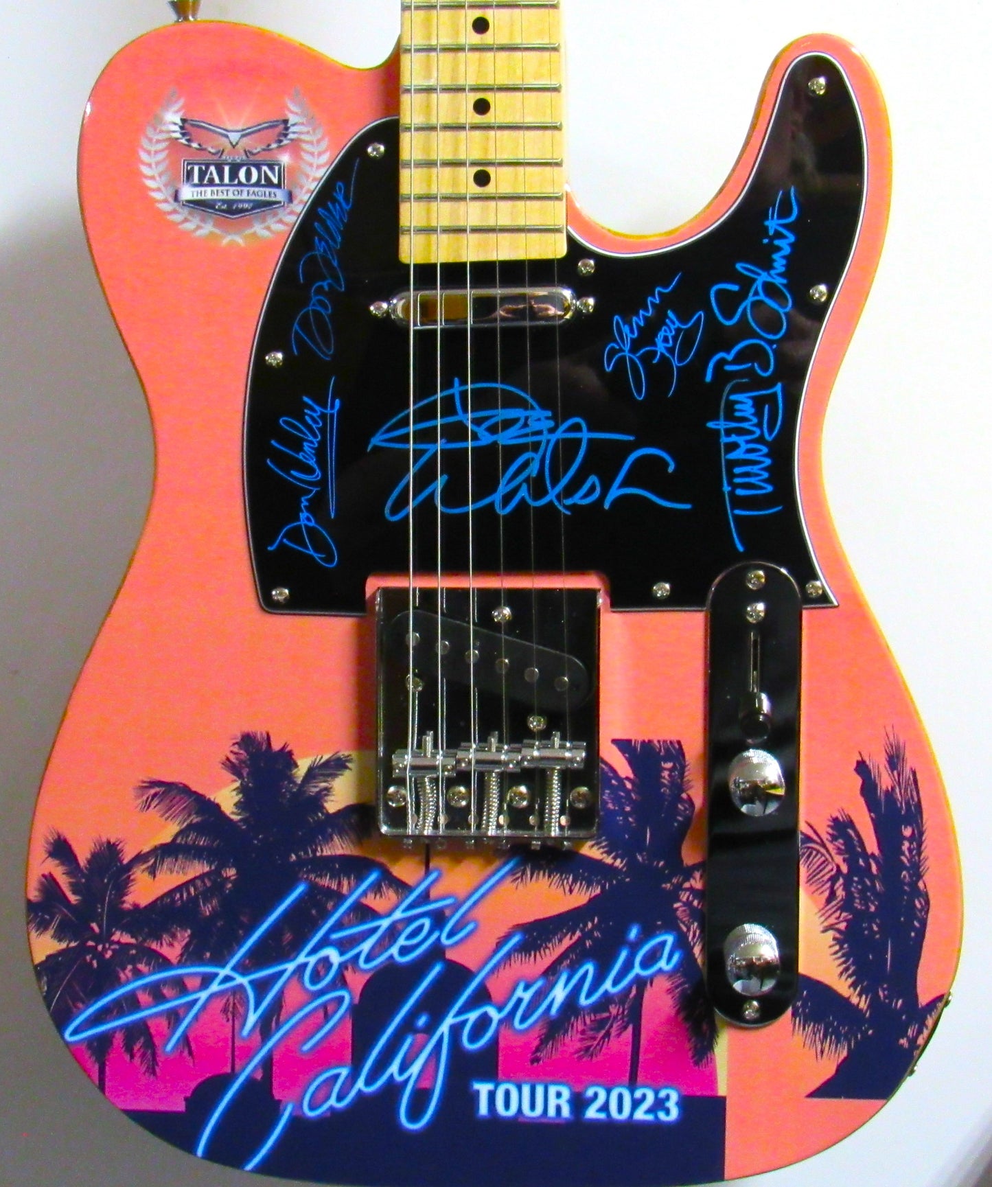 Eagles Autographed Guitar - Zion Graphic Collectibles