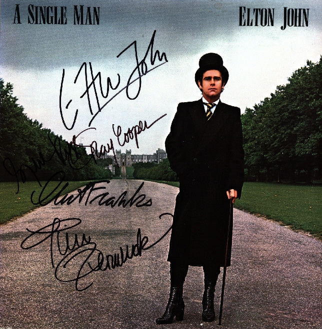 Elton John Autographed LP - Zion Graphic Collectibles