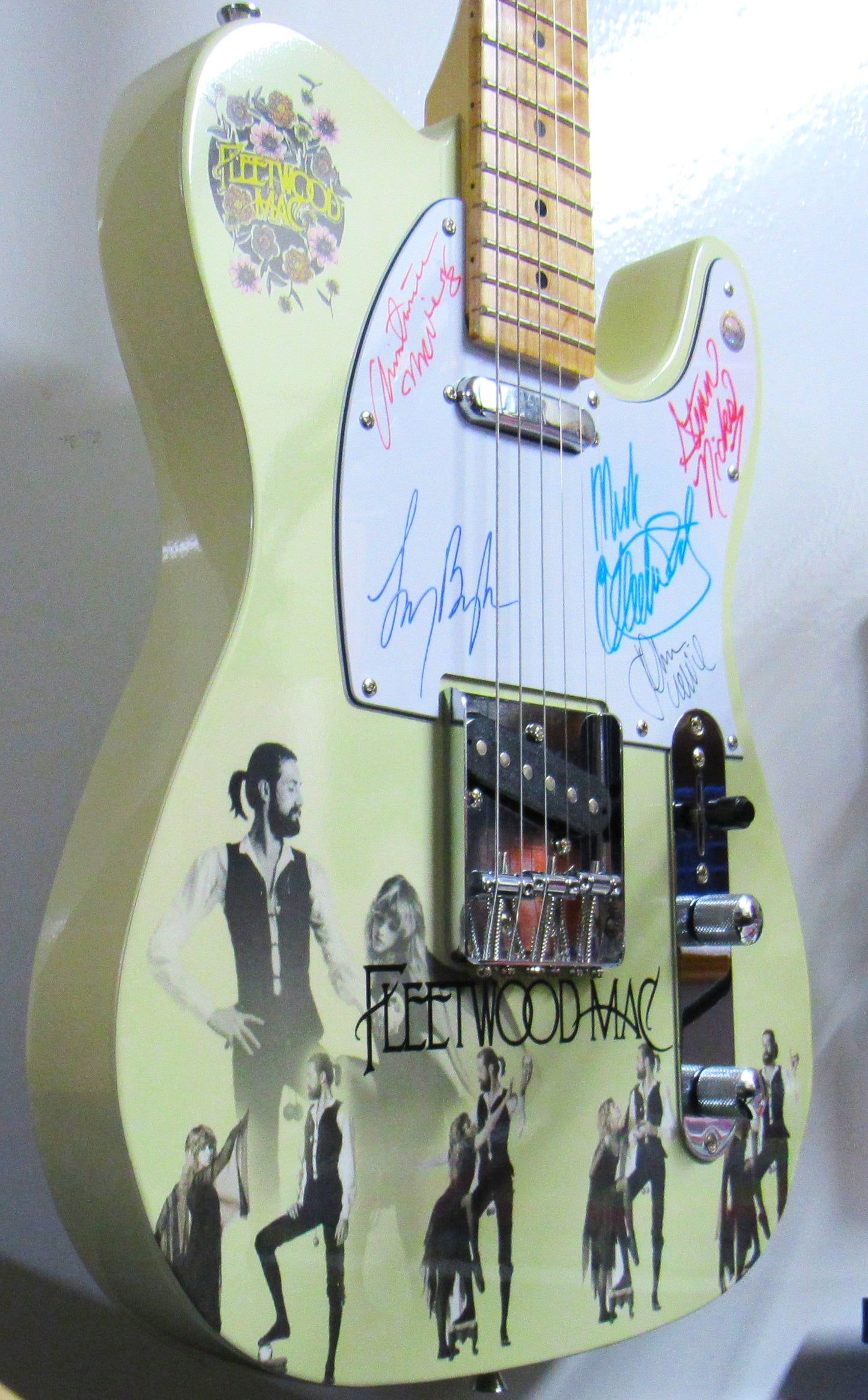 Fleetwood Mac Autographed Guitar - Zion Graphic Collectibles