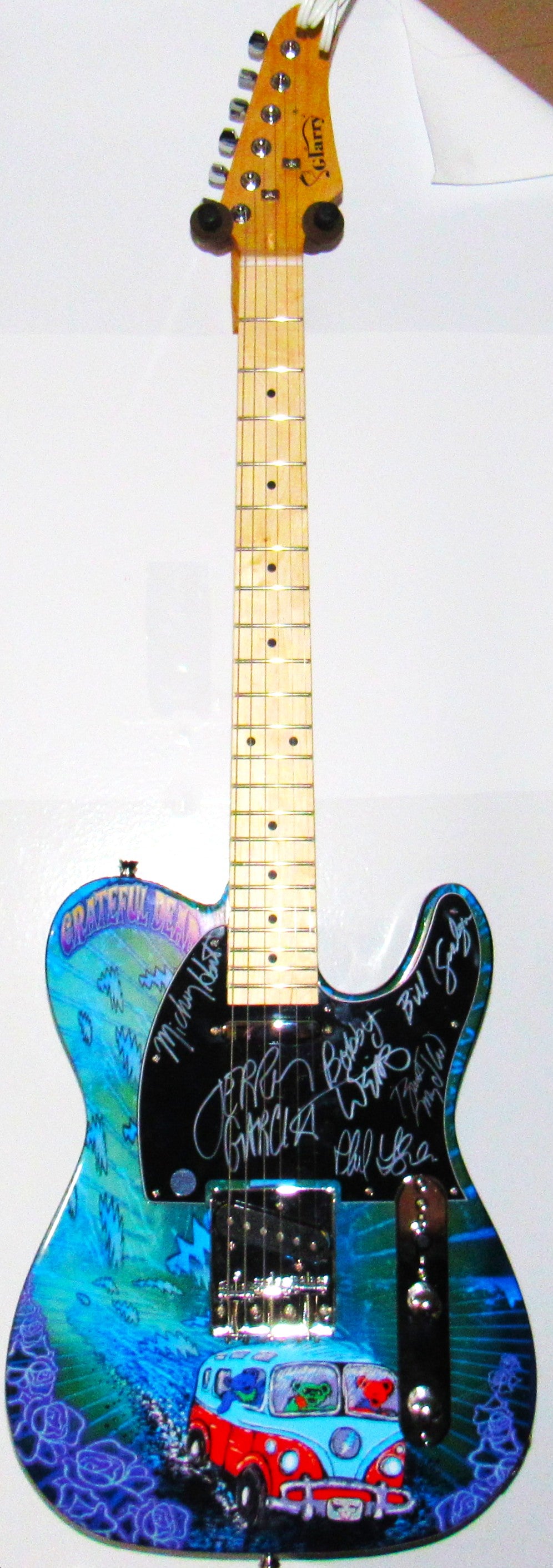 Grateful Dead Autographed Guitar Multi-Signed Rare Collectible
