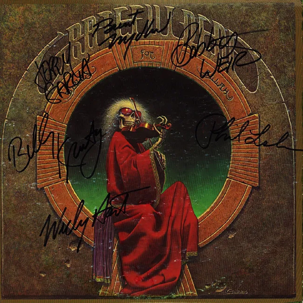Grateful Dead Autographed lp - Zion Graphic Collectibles