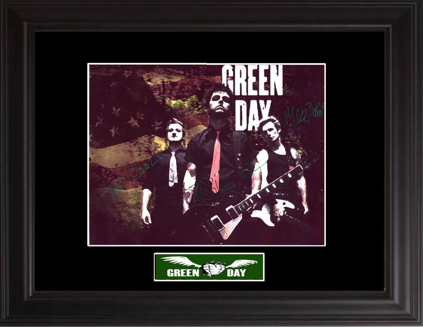 Green Day Autographed Photo - Zion Graphic Collectibles