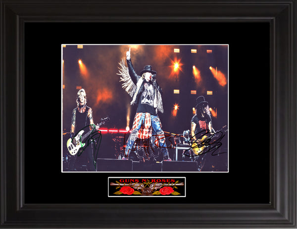 Guns N' Roses Signed Photo Framed Axl Slash Duff Autograph