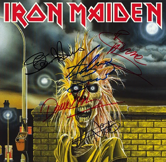 Iron Maiden Autographed LP - Zion Graphic Collectibles