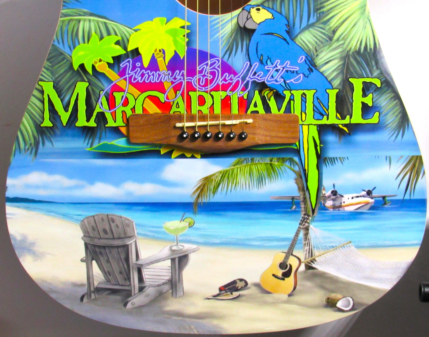 Jimmy Buffett Custom Guitar - Zion Graphic Collectibles