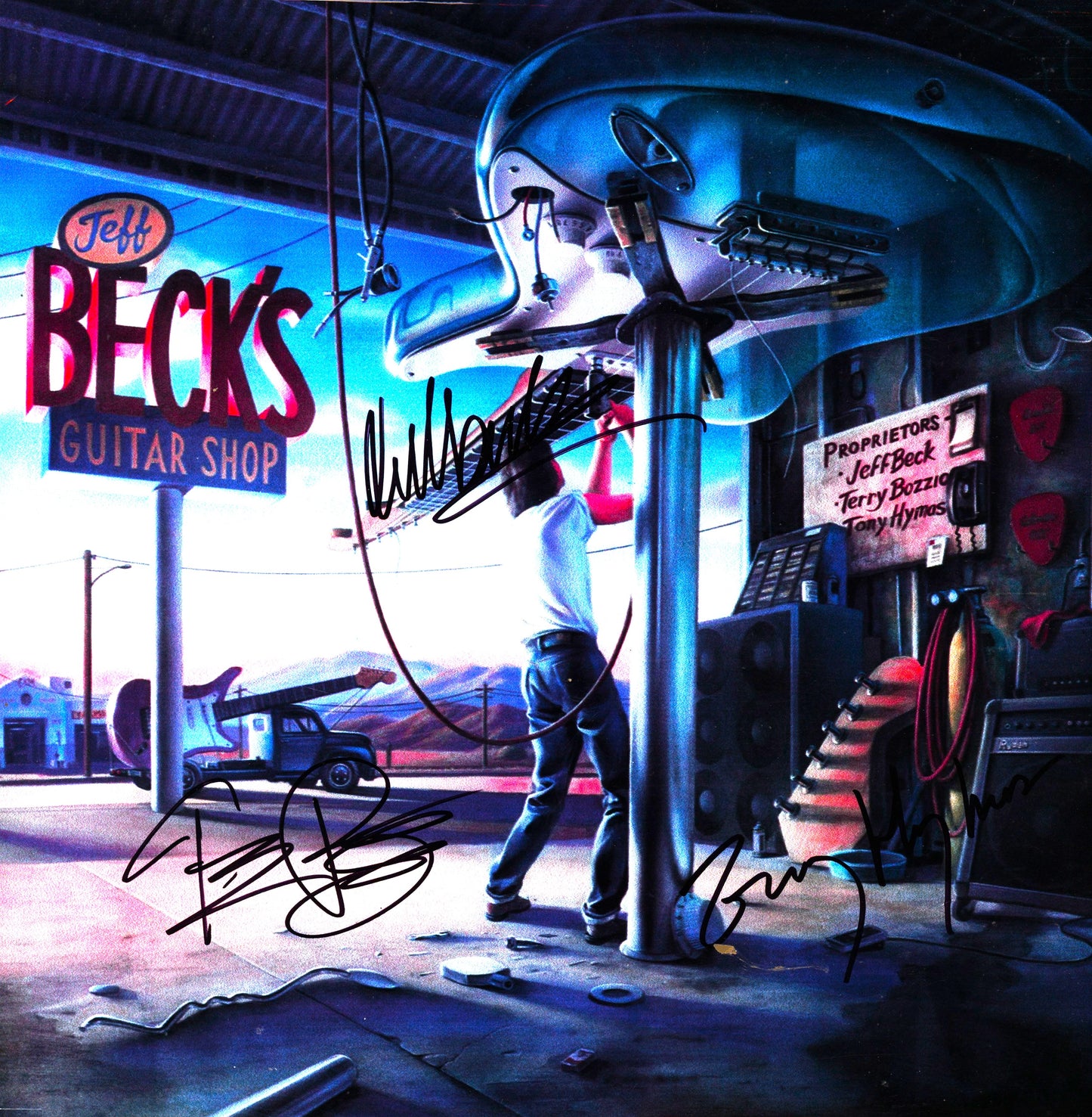 Jeff Beck Autographed LP - Zion Graphic Collectibles