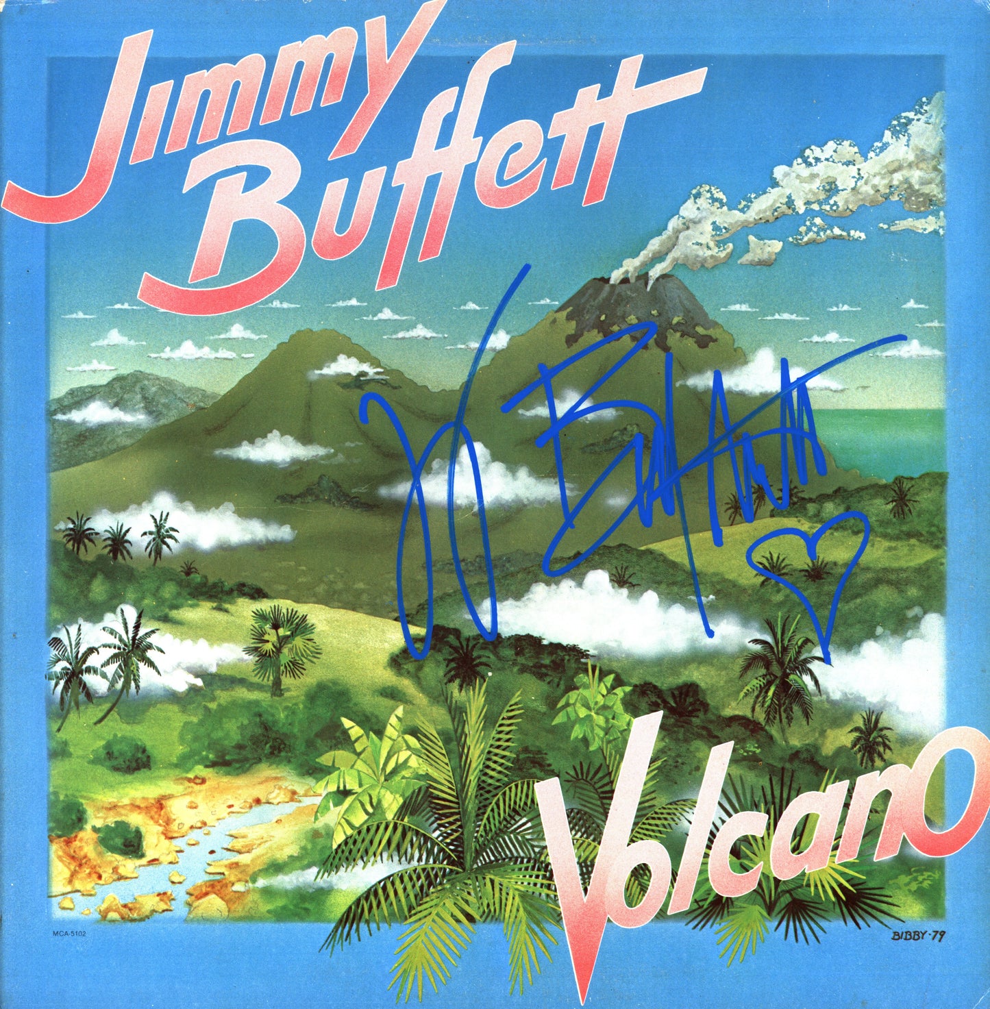Jimmy Buffett Autographed LP - Zion Graphic Collectibles