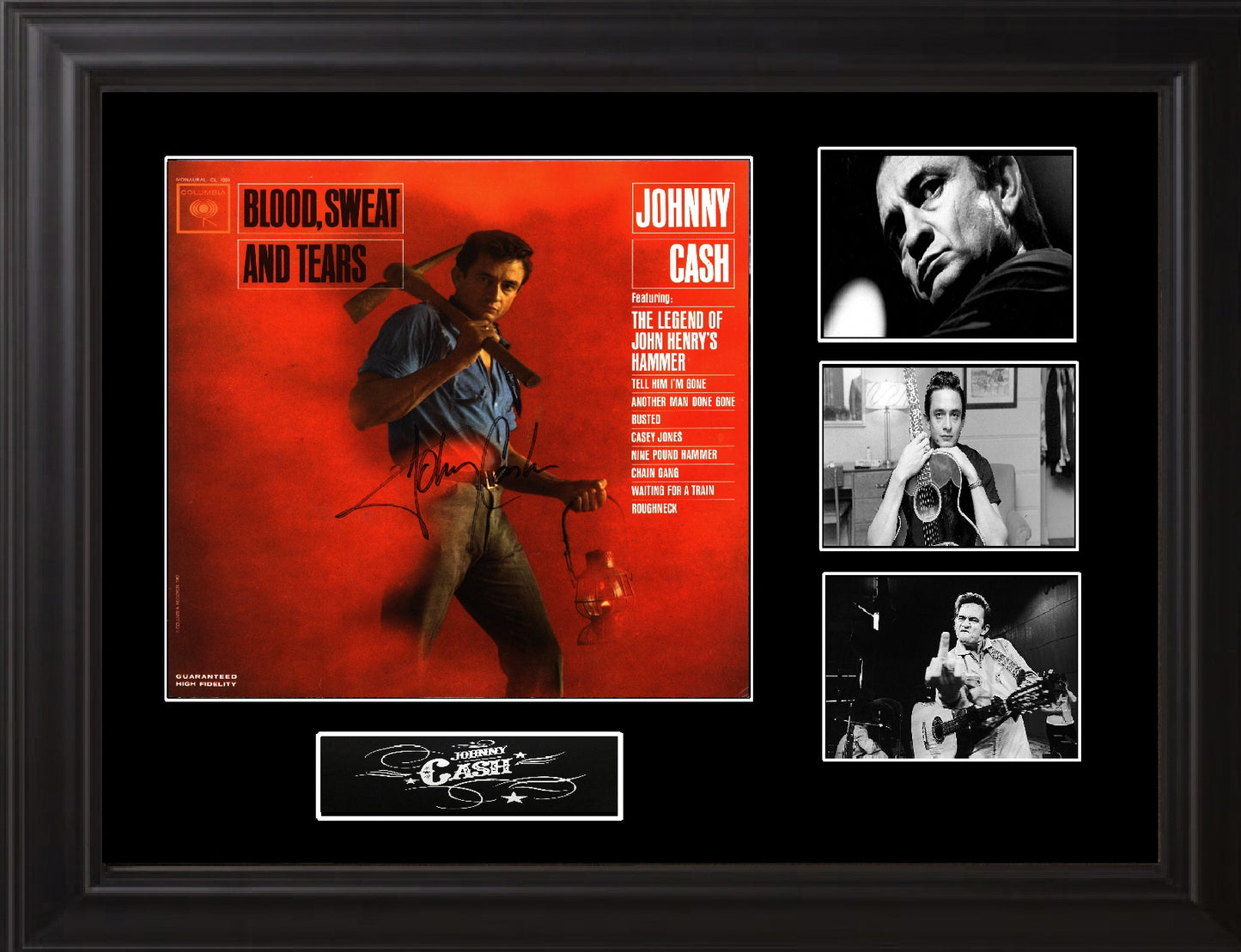Johnny Cash Autographed Album - Zion Graphic Collectibles
