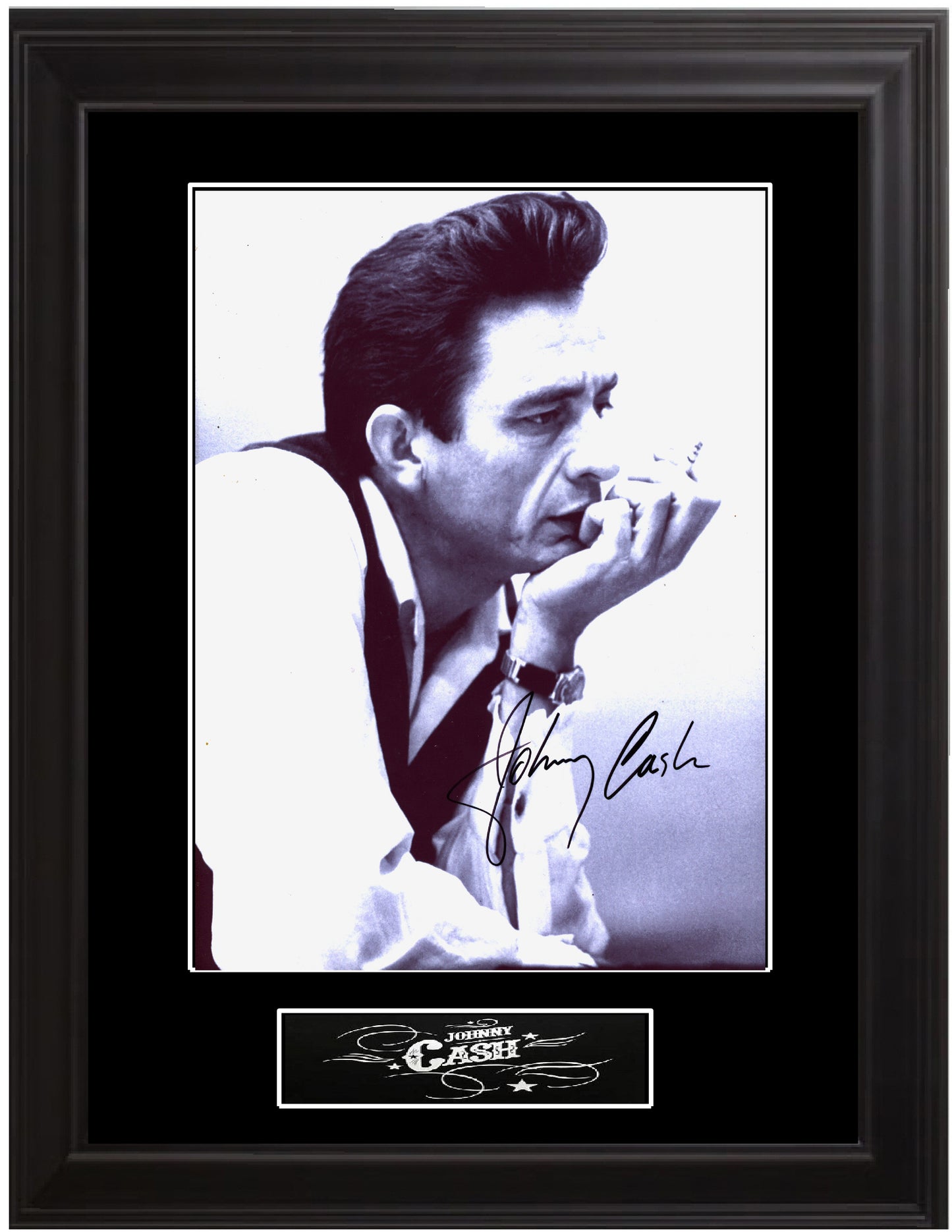 Johnny Cash Autographed Photo - Zion Graphic Collectibles