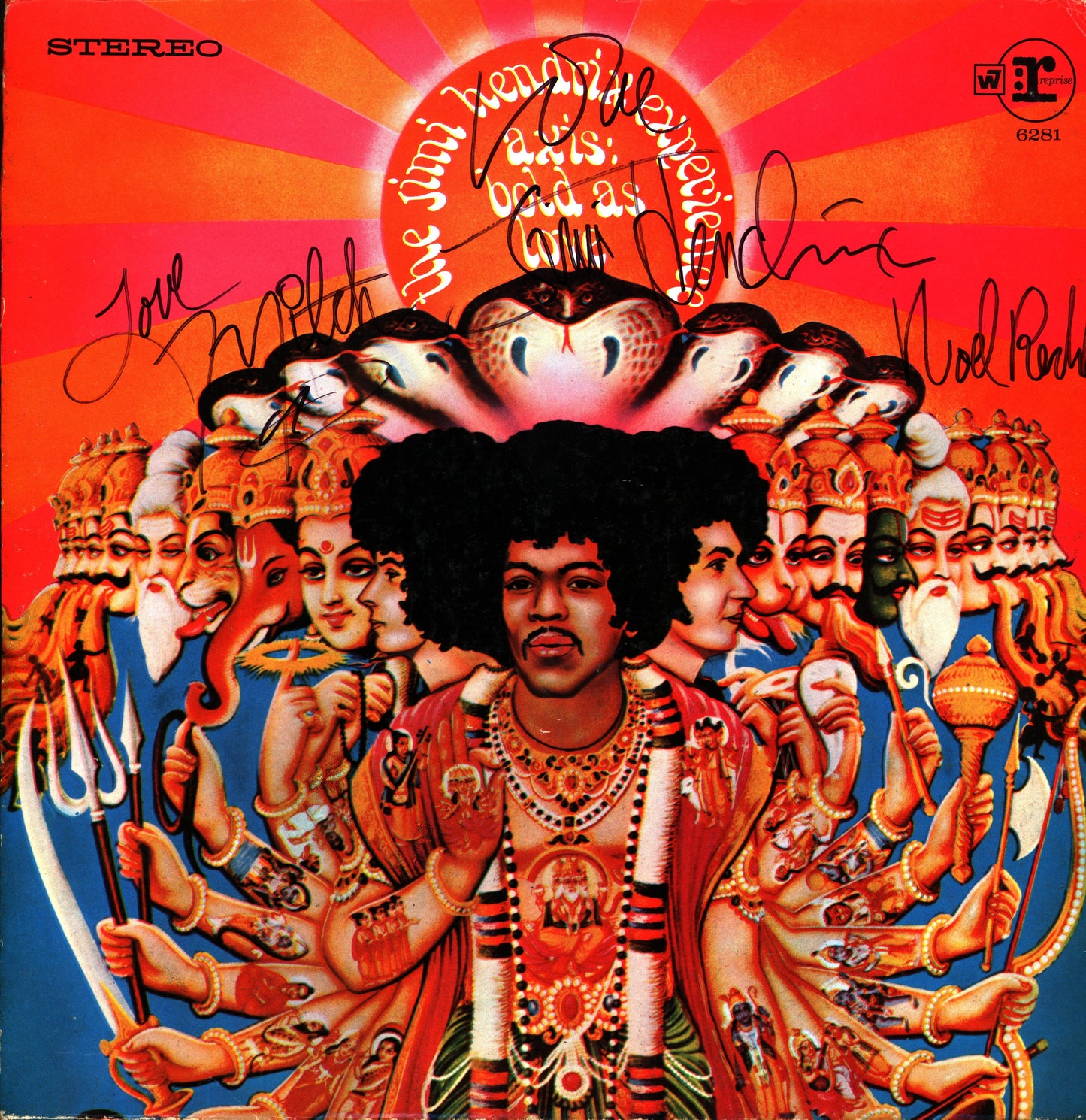 Jimmi Hendrix Autographed LP - Zion Graphic Collectibles
