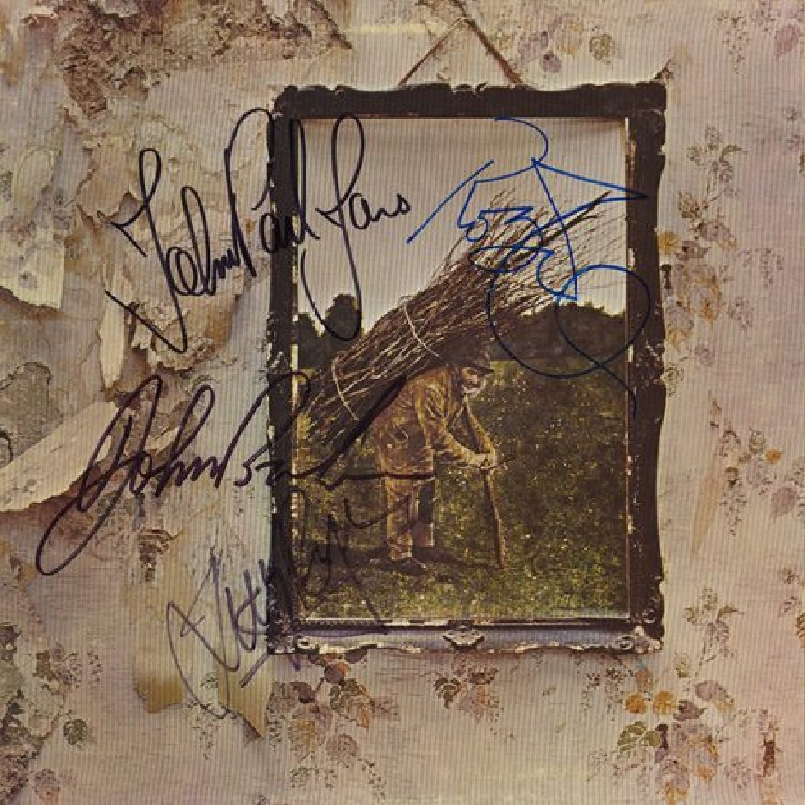 Led Zeppelin Autographed LP - Zion Graphic Collectibles