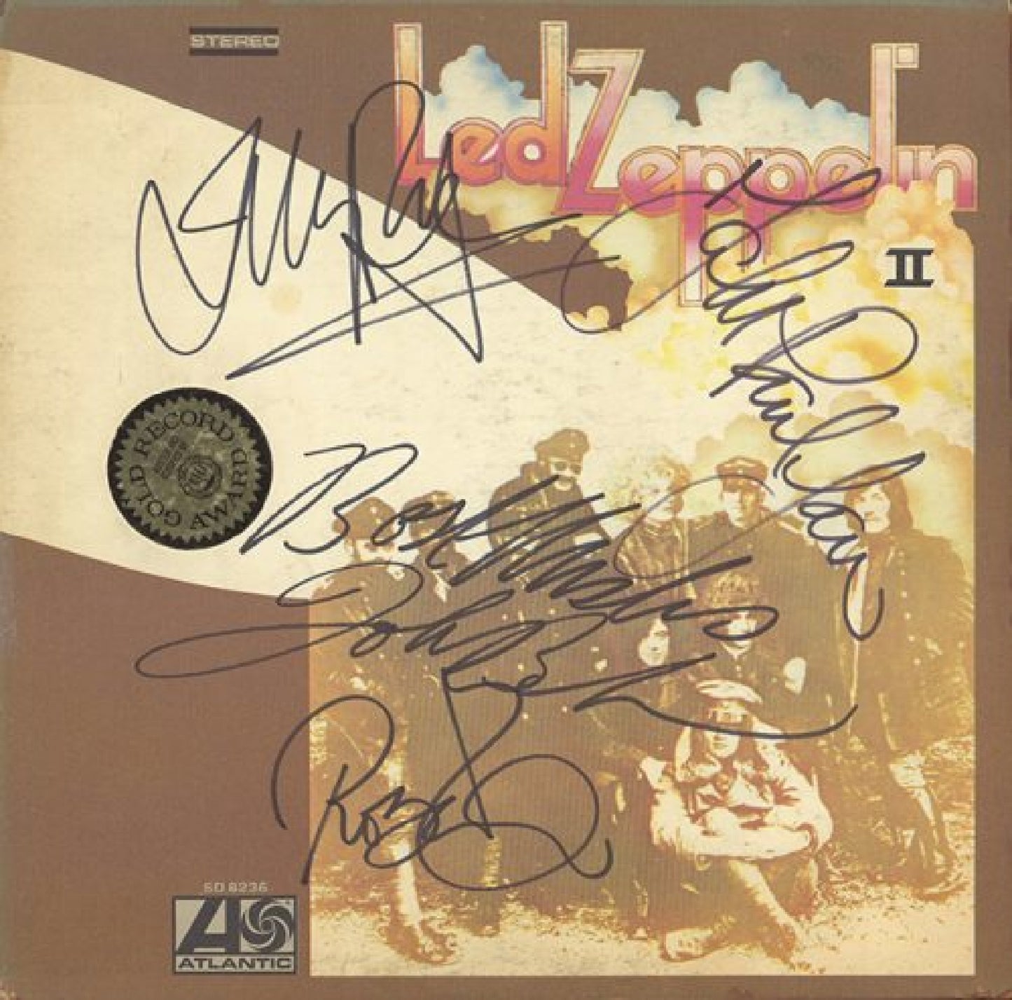 Led Zeppelin Autographed LP - Zion Graphic Collectibles