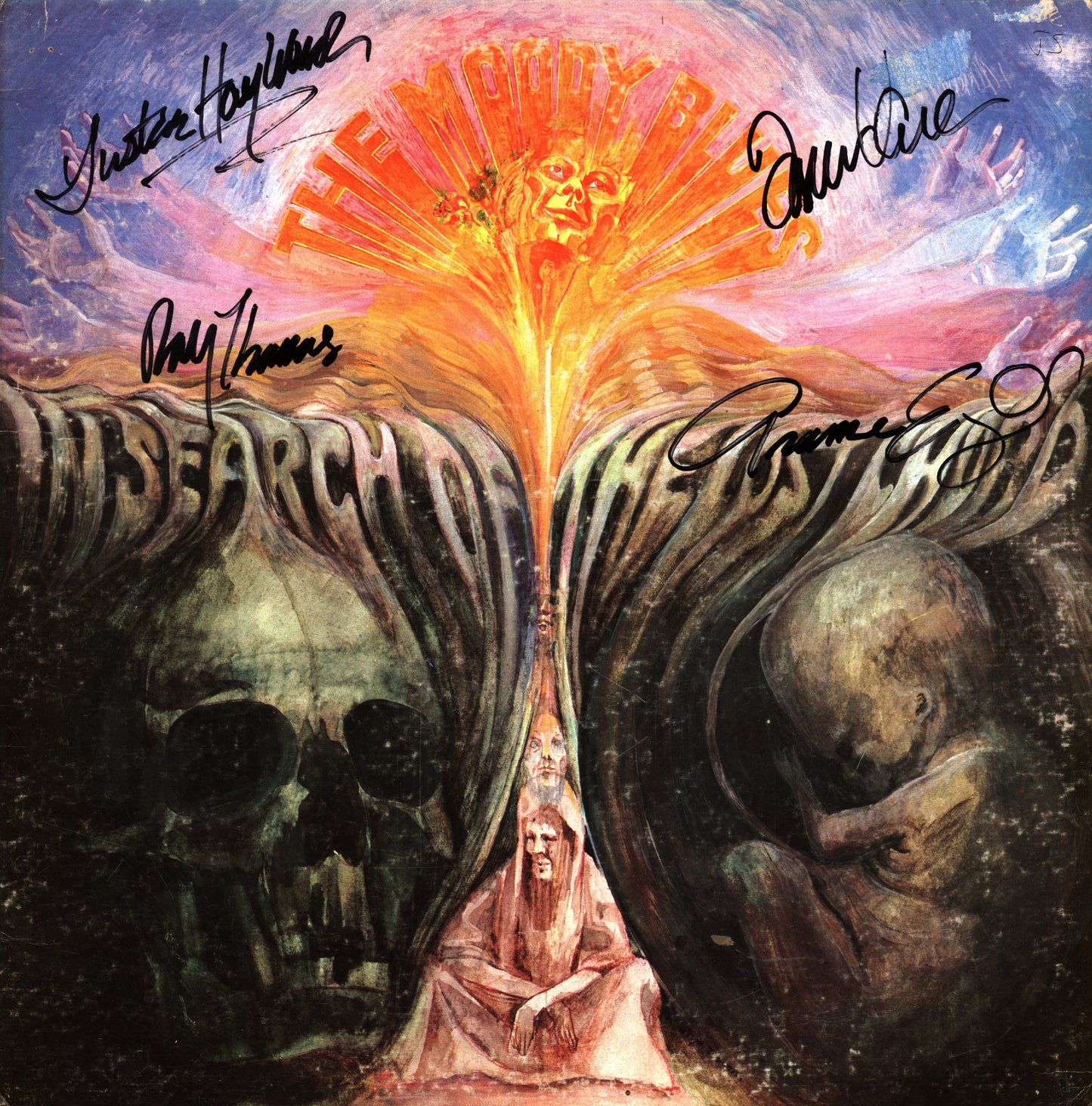 Moody Blues Autographed lp - Zion Graphic Collectibles