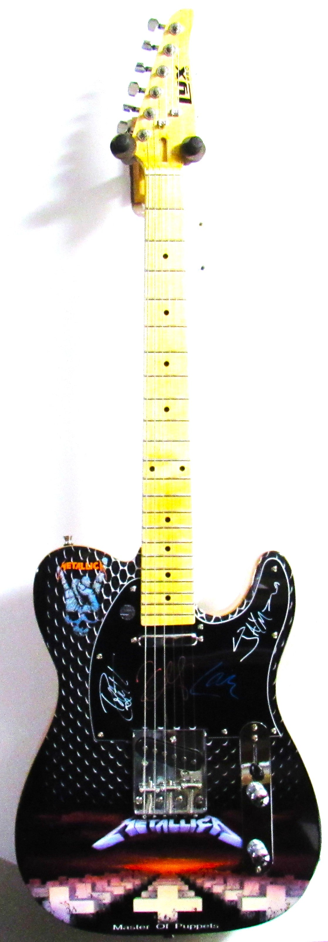 Metallica Band Autographed Guitar - Zion Graphic Collectibles