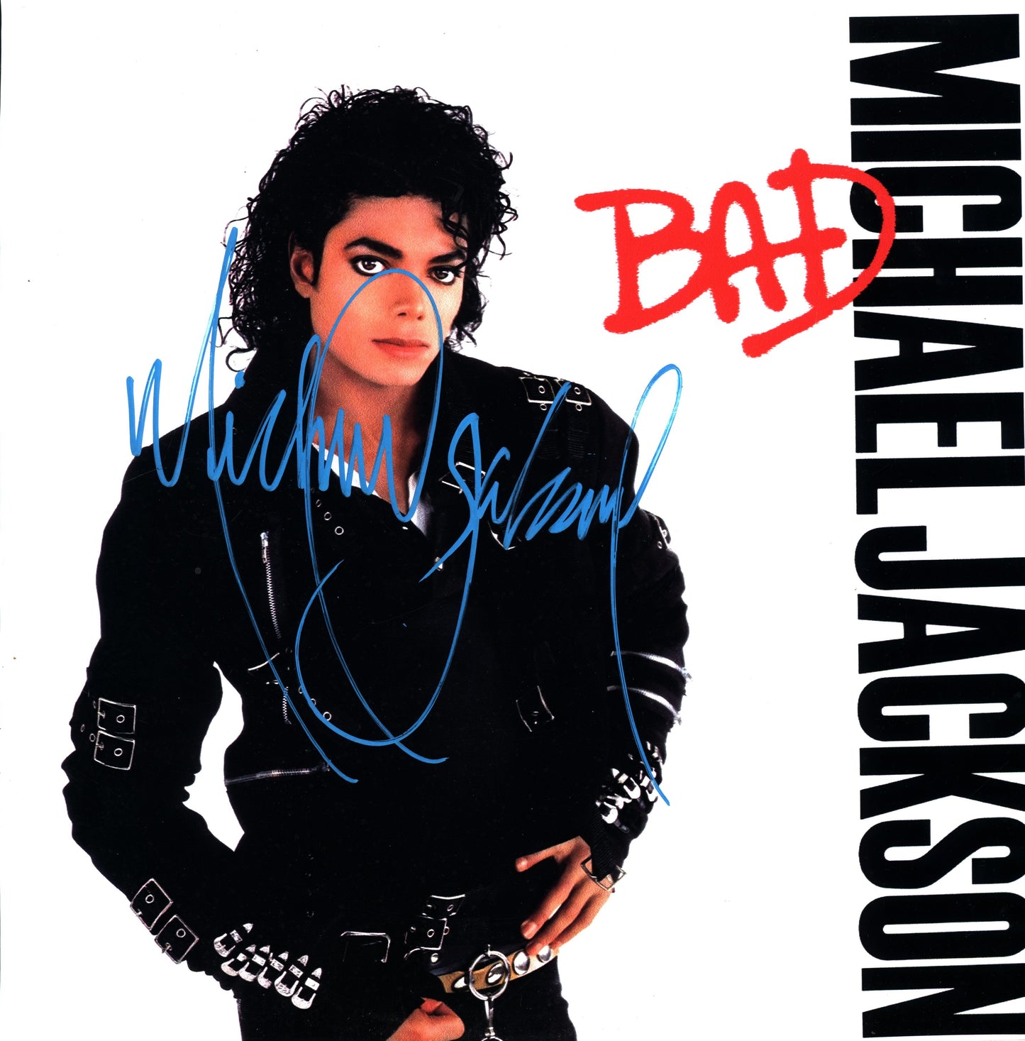 Michael Jackson Autographed "BAD" LP - Zion Graphic Collectibles