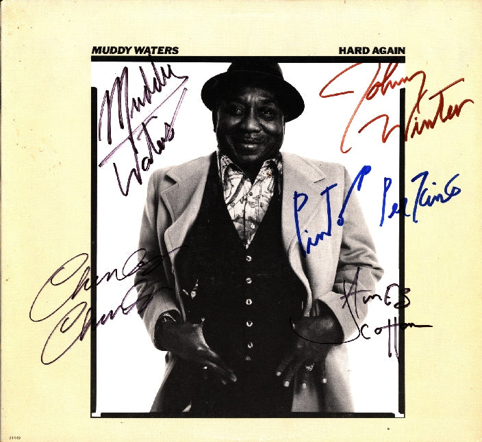 Muddy Waters Band Signed Hard Again Album - Zion Graphic Collectibles