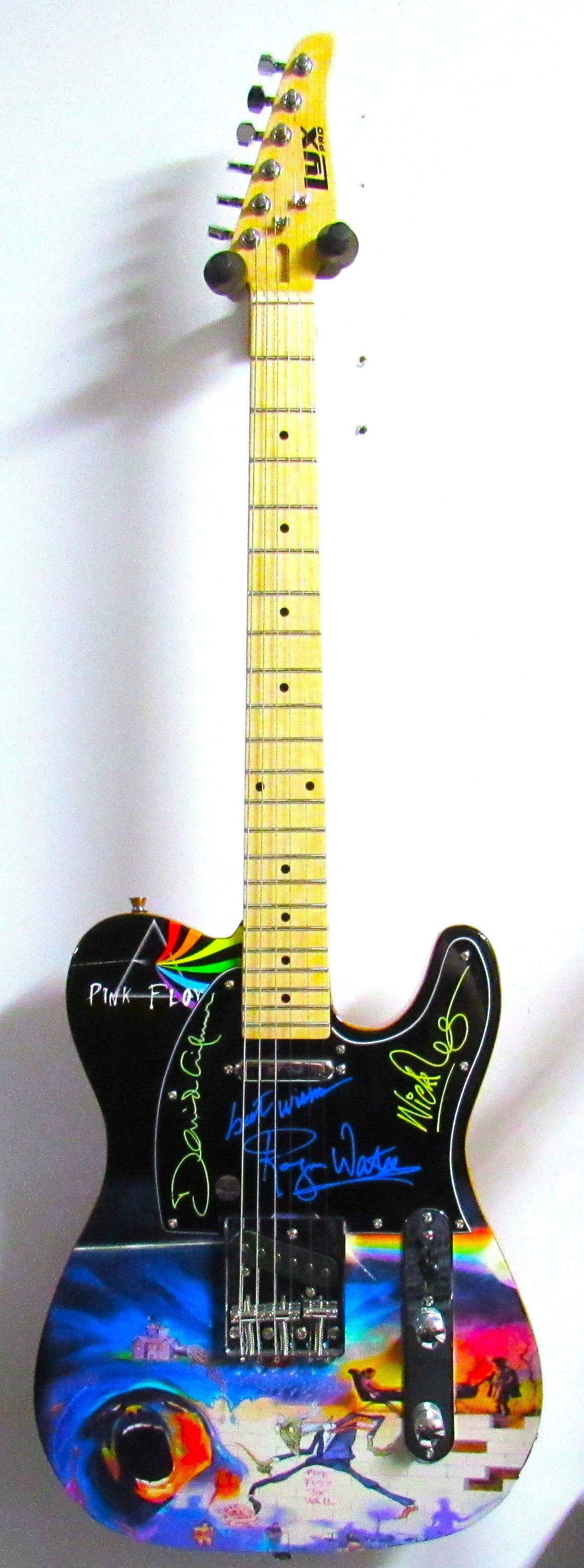 Pink Floyd Autographed Guitar - Zion Graphic Collectibles
