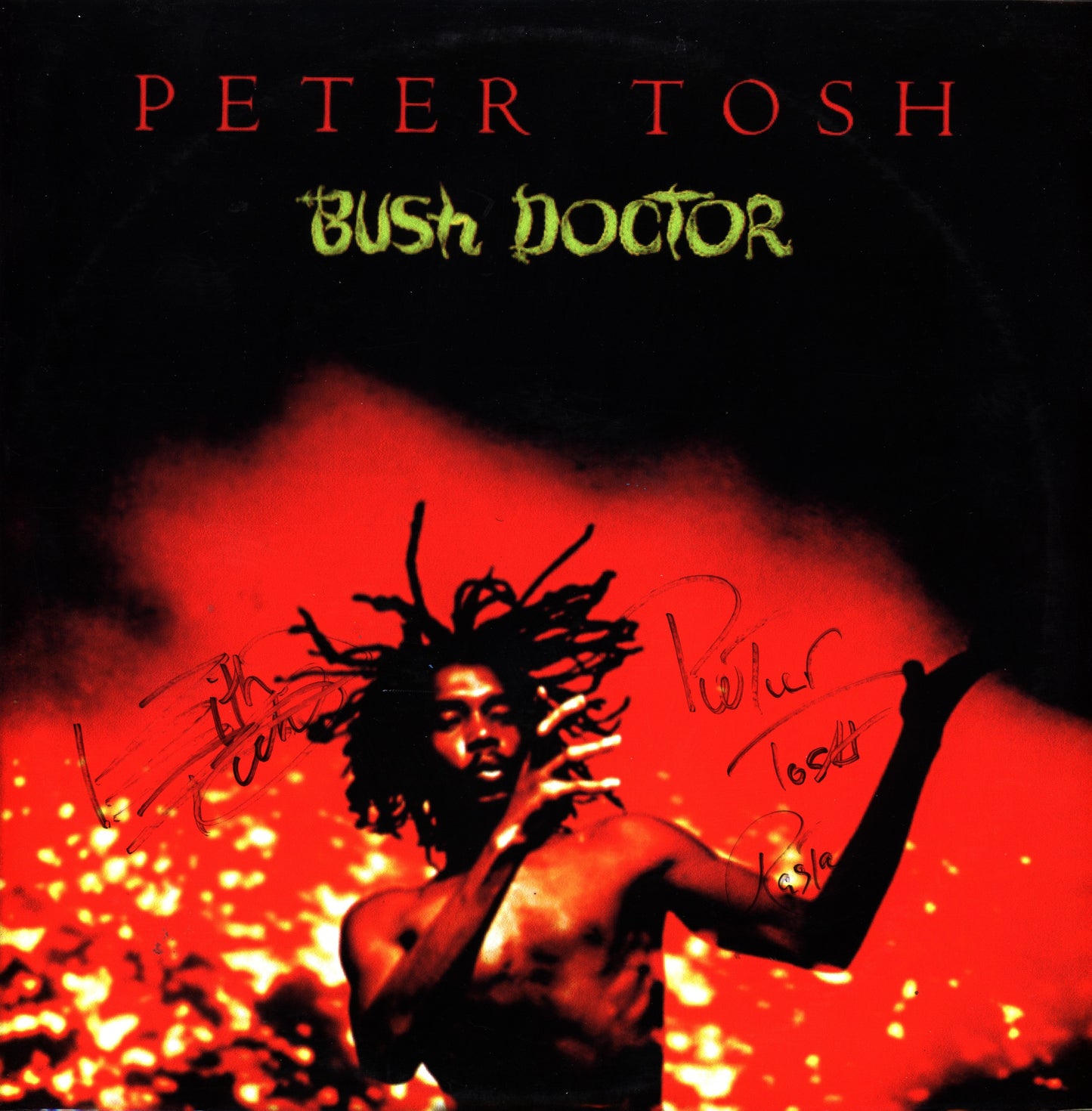 Peter Tosh Autographed LP - Zion Graphic Collectibles