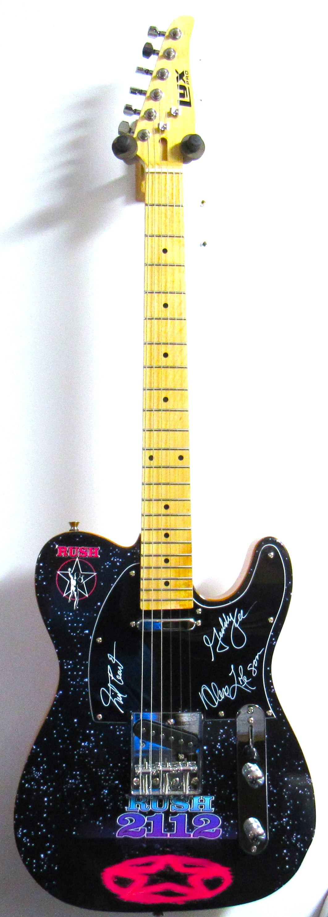Rush Autographed Guitar - Zion Graphic Collectibles