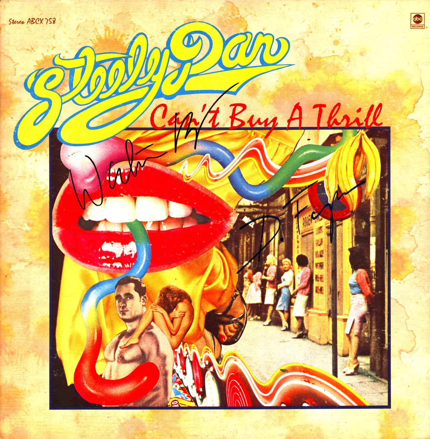 Steely Dan Autographed Can't Buy A Thrill LP - Zion Graphic Collectibles