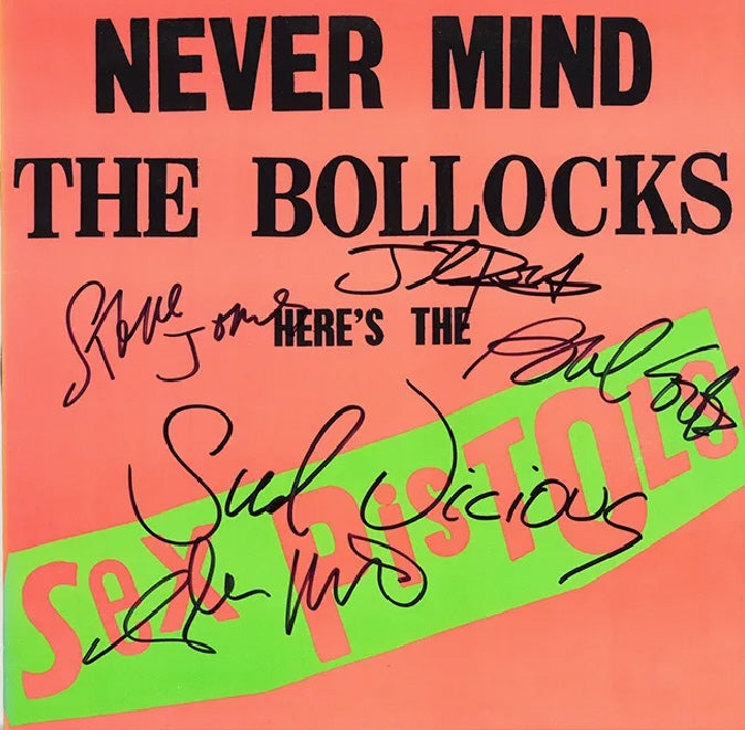Sex Pistols Autographed LP