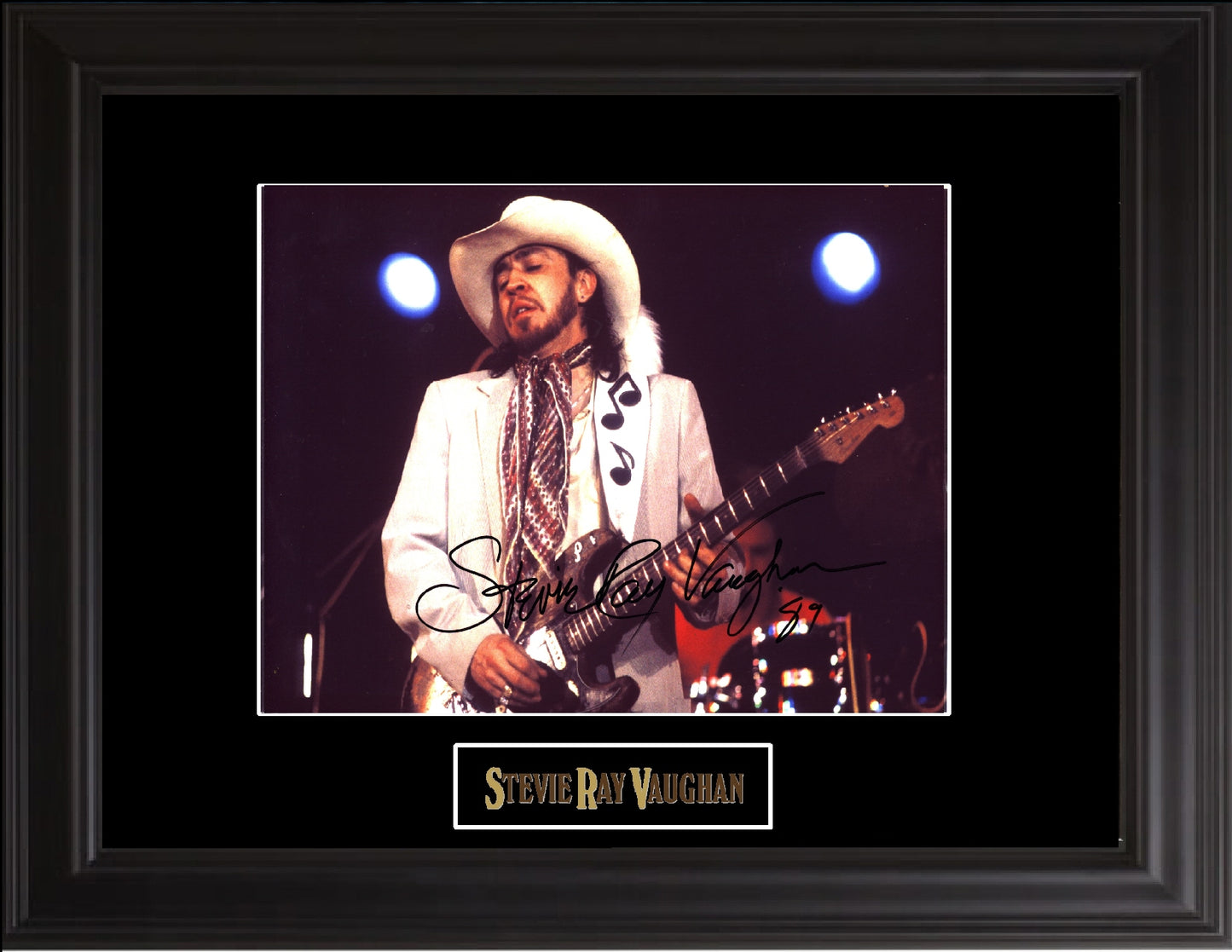 Stevie Ray Vaughan Autographed photo - Zion Graphic Collectibles