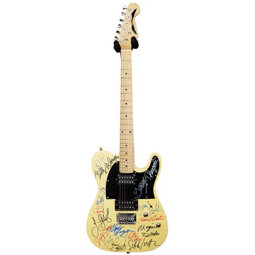 Tour Guitar Signed By The J. Geils Band – George Thorogood & The Delaware Destroyers – Bob Seger & The Silver Bullet Band - Zion Graphic Collectibles