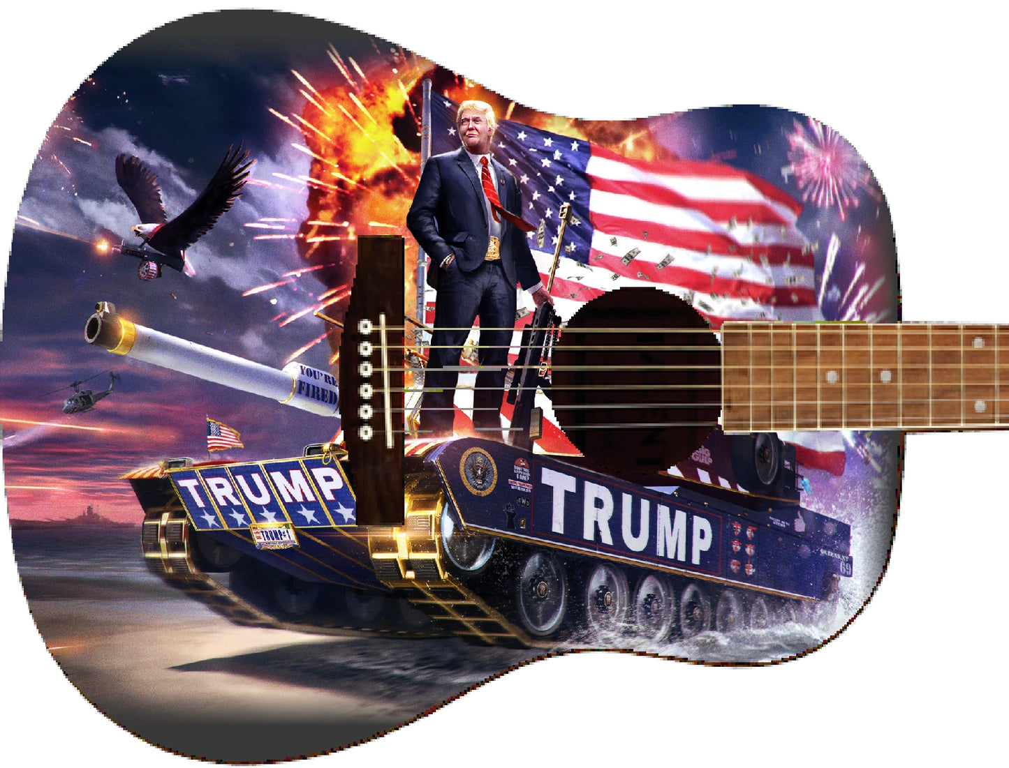 Trump Custom Guitar - Zion Graphic Collectibles