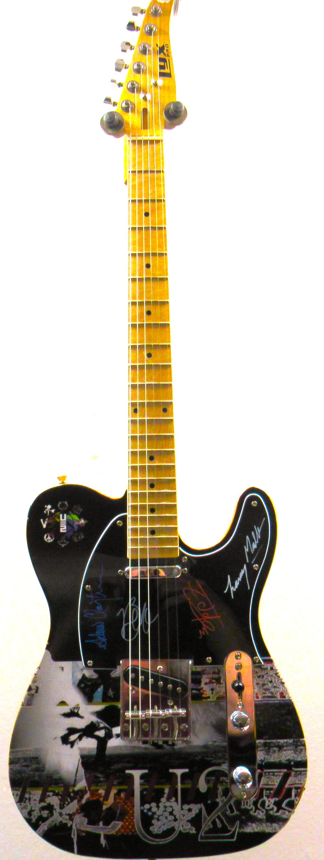 U2 Autographed Guitar - Zion Graphic Collectibles