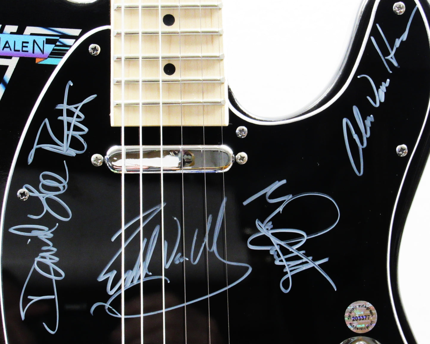 Van Halen Autographed Guitar