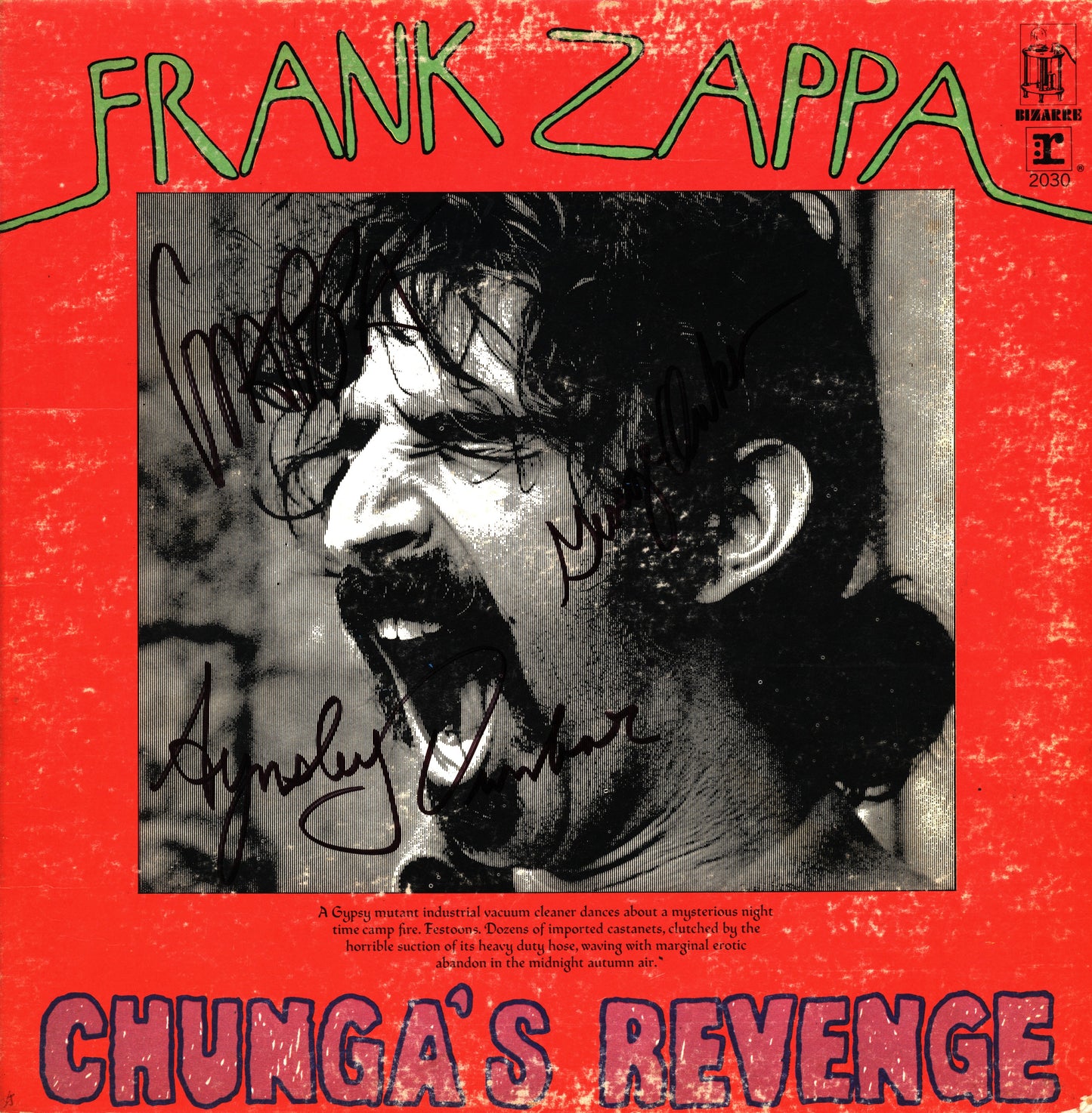 Frank Zappa Autographed lp - Zion Graphic Collectibles