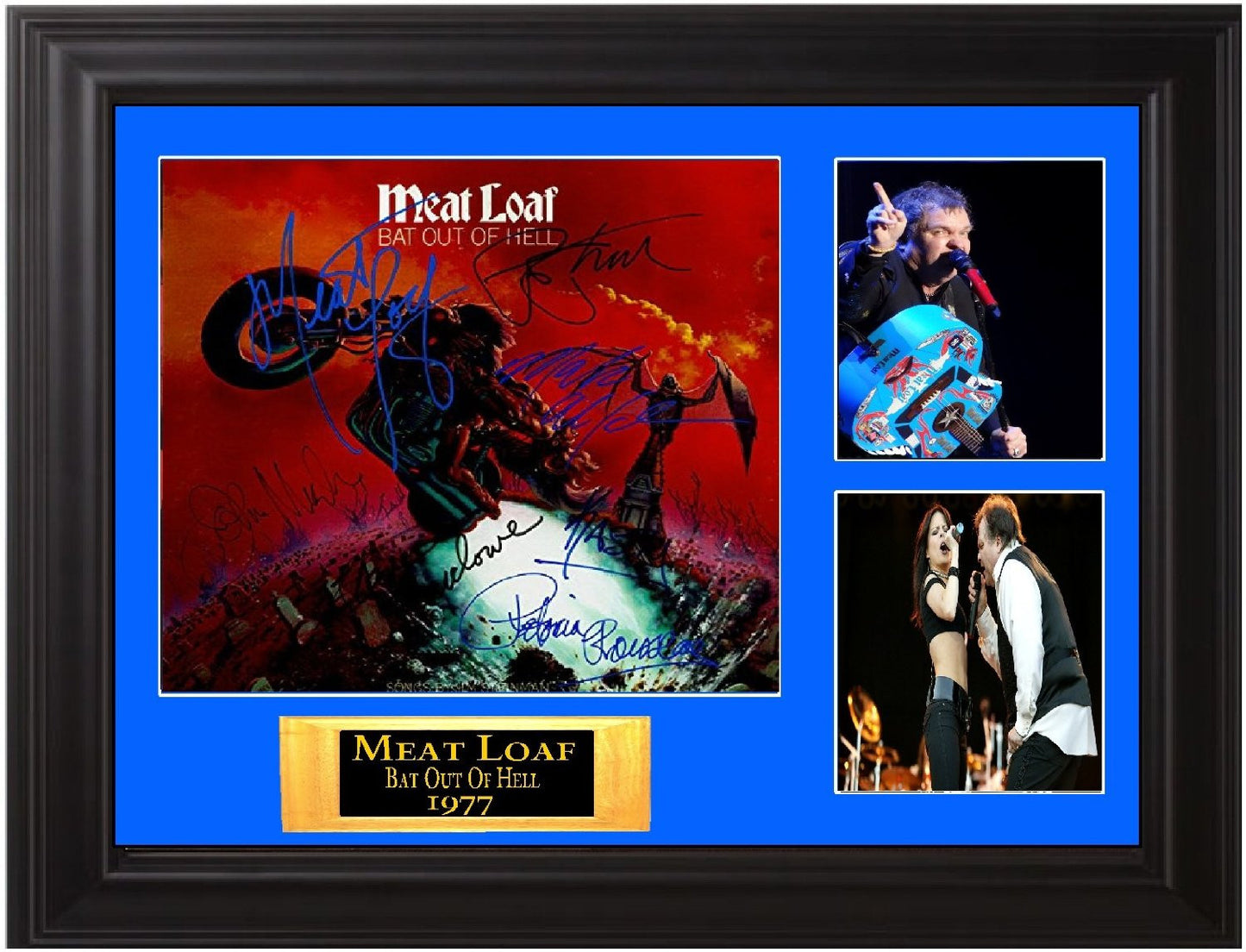 Meat Loaf Autographed Lp Bat Out of Hell - Zion Graphic Collectibles