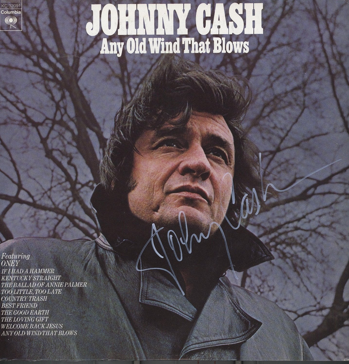 Johnny Cash Autographed Album - Zion Graphic Collectibles