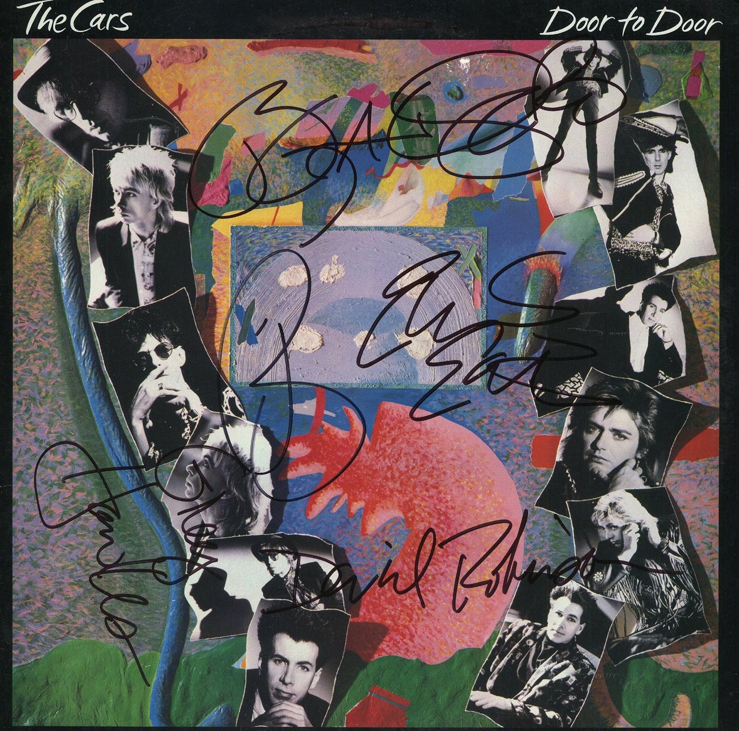 The Cars Autographed Lp - Zion Graphic Collectibles