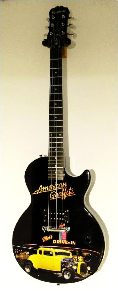 Custom American Graffiti Gibson Epiphone Les Paul - Zion Graphic Collectibles
