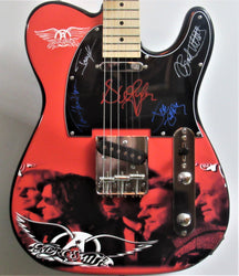 Aerosmith Autographed Custom Guitar - Zion Graphic Collectibles