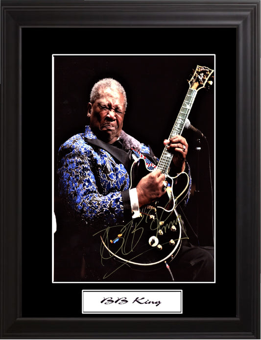 B. B. King Autographed Photo - Zion Graphic Collectibles