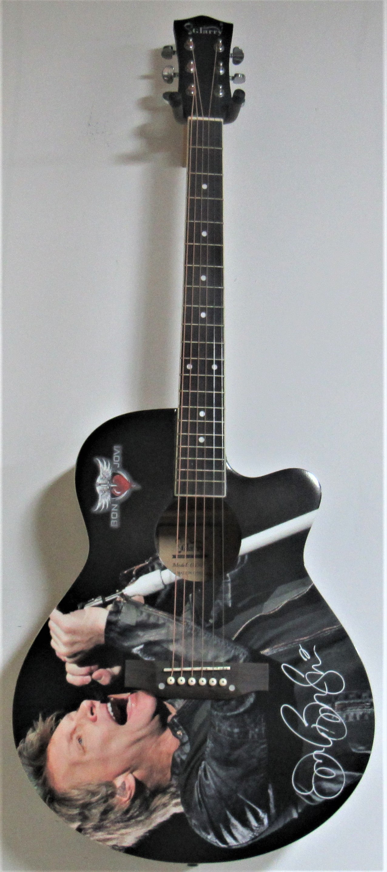 Jon Bon Jovi Autographed Guitar - Zion Graphic Collectibles