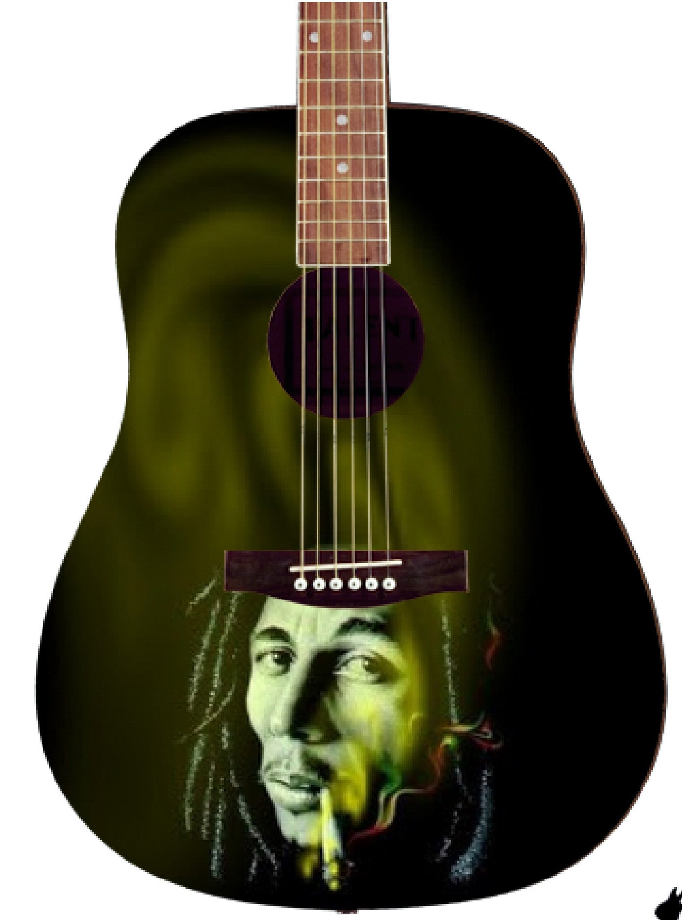 Bob Marley Custom Guitar - Zion Graphic Collectibles