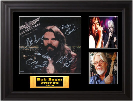 Bob Seger Autographed lp Stranger in Town - Zion Graphic Collectibles