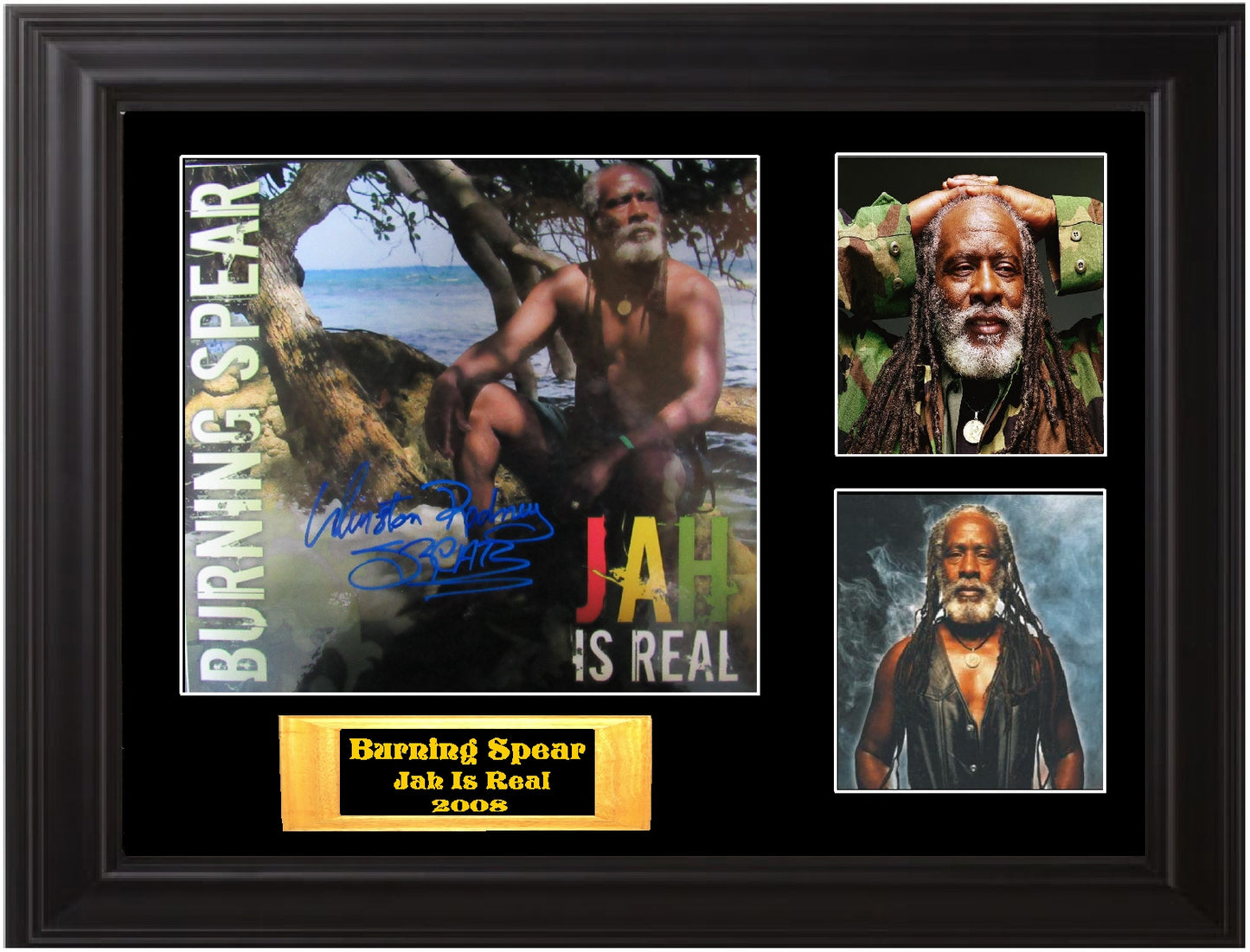 Burning Spear Autographed LP Flat - Zion Graphic Collectibles