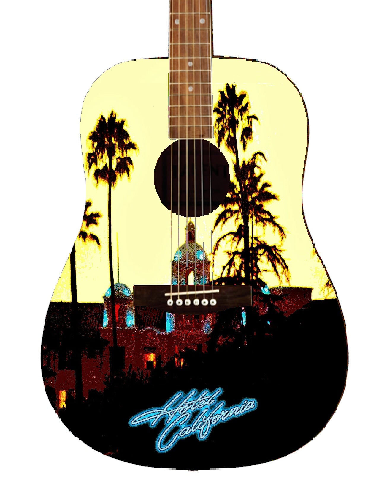 The Eagles Custom Guitar - Zion Graphic Collectibles
